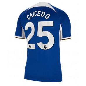 Maillot de foot Chelsea Moises Caicedo #25 Domicile 2023-24 Manches Courte